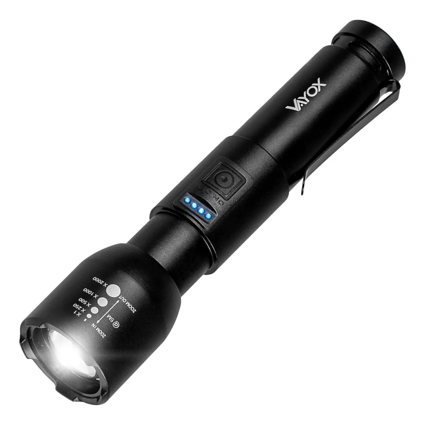 Lanterna LED com regulação LED/20W/5V IPX4 800 brilhante 2000 mAh