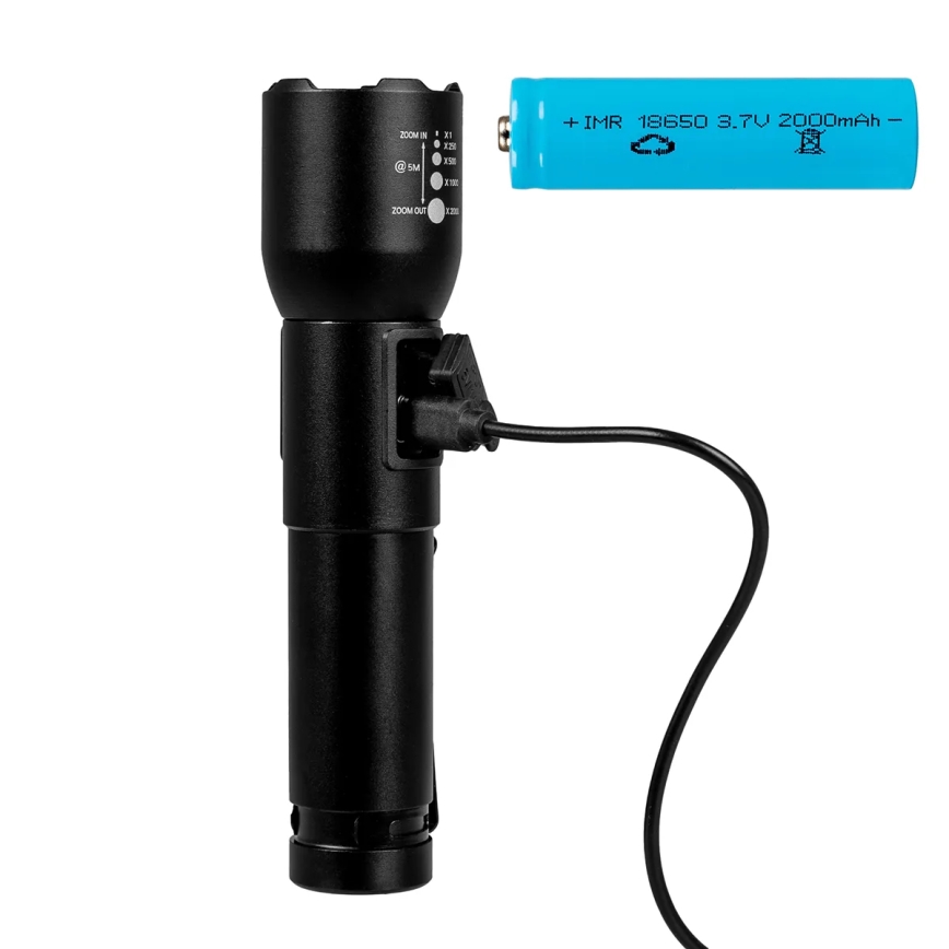 Lanterna LED com regulação LED/20W/5V IPX4 800 brilhante 2000 mAh