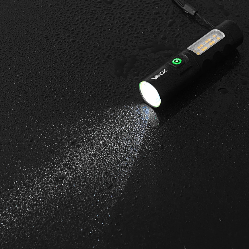 Lanterna LED com regulação e luz vermelha LED/5W/5V IPX4 250 brilhante 2000 mAh
