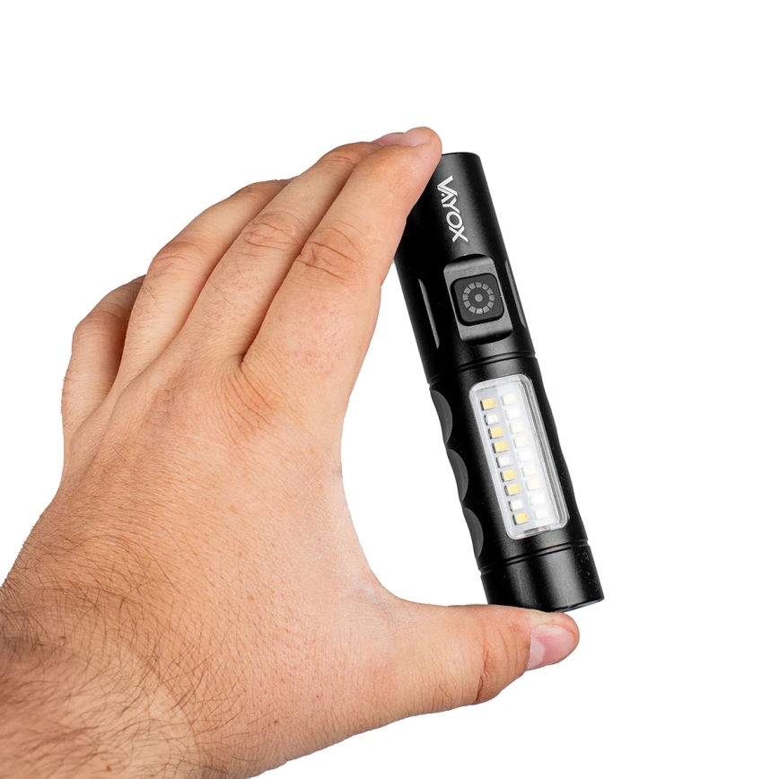 Lanterna LED com regulação e luz vermelha LED/5W/5V IPX4 250 brilhante 2000 mAh