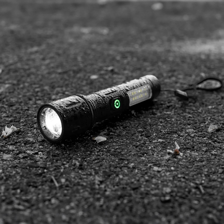 Lanterna LED com regulação e luz vermelha LED/5W/5V IPX4 260 brilhante 2000 mAh
