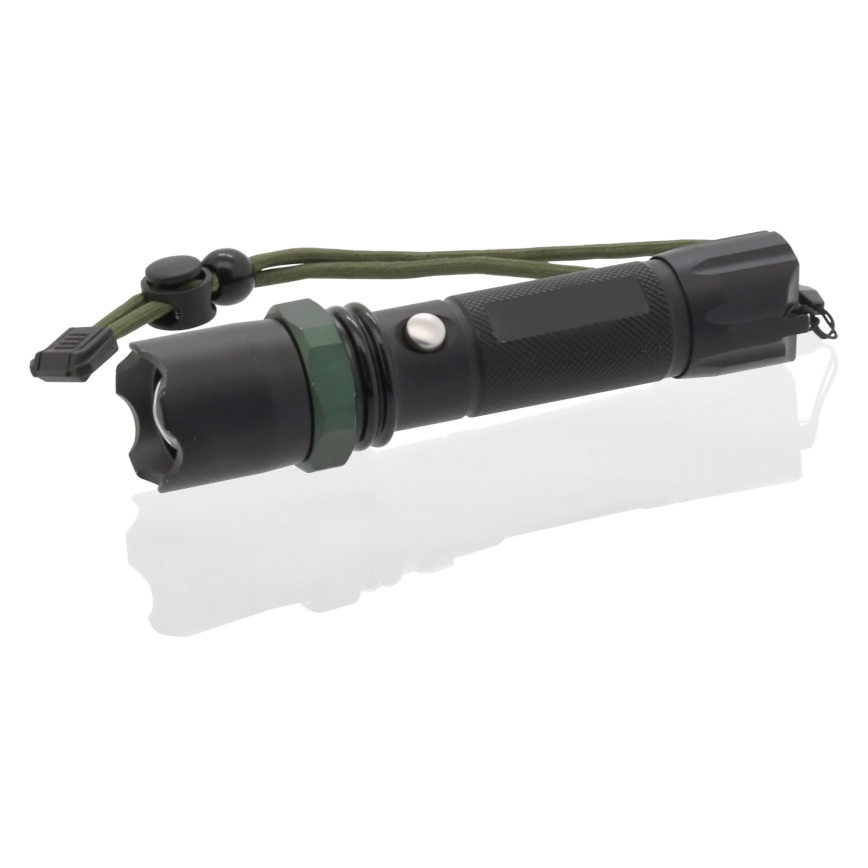 Lanterna LED LED/3W/3xAAA IP44 preto