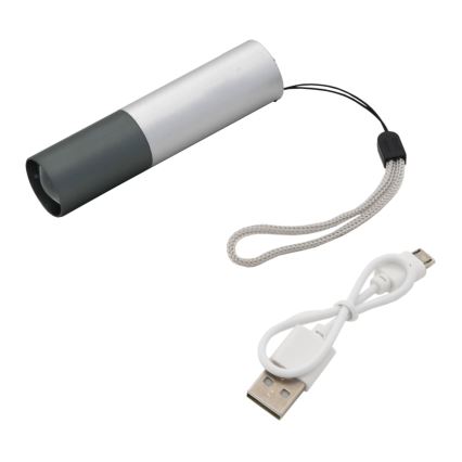 Lanterna LED LED/400mAh branca/cinzenta