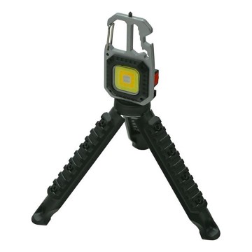 Lanterna LED multifunções com suporte LED/USB-C 400 mAh