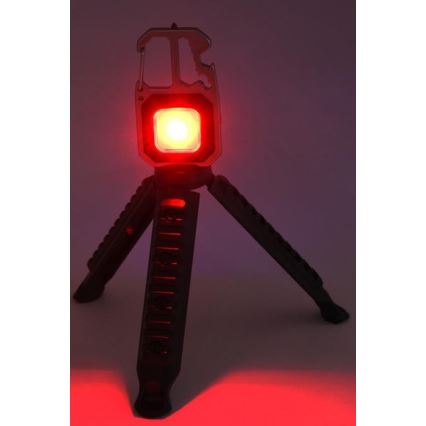 Lanterna LED multifunções com suporte LED/USB-C 400 mAh