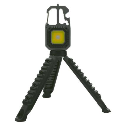 Lanterna LED multifunções com suporte LED/USB-C 400 mAh
