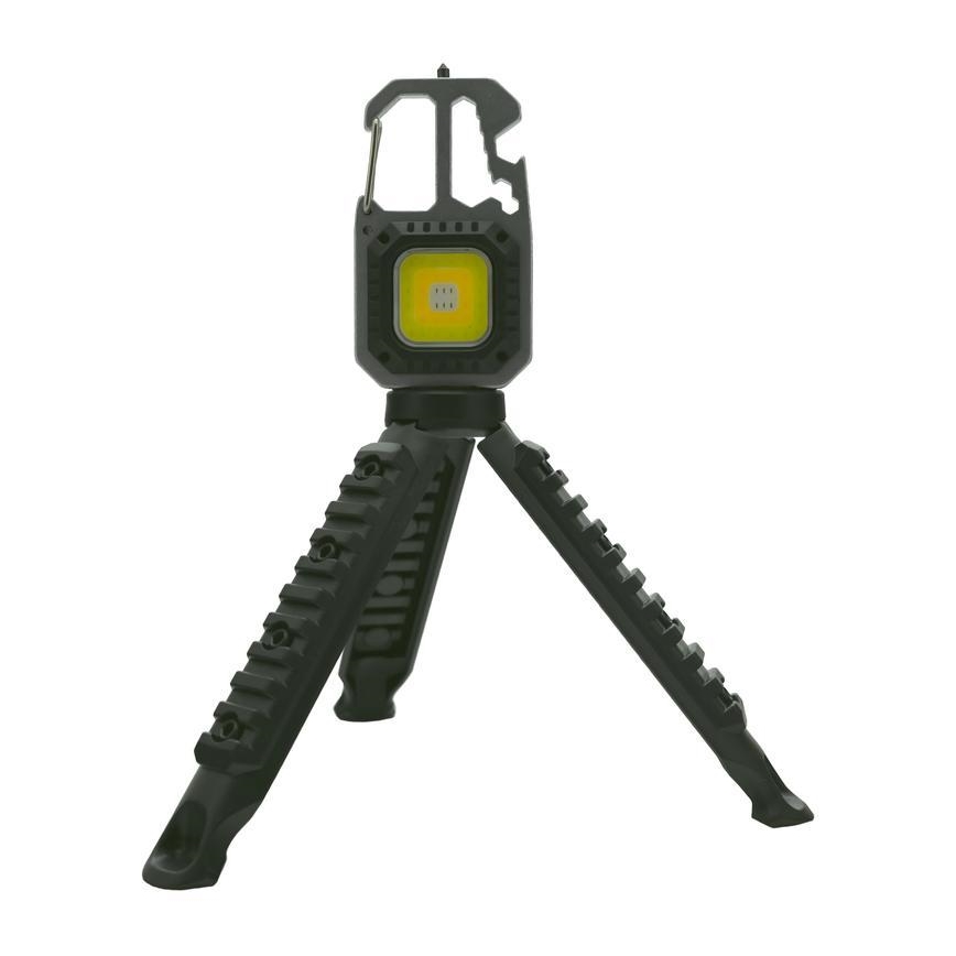 Lanterna LED multifunções com suporte LED/USB-C 400 mAh