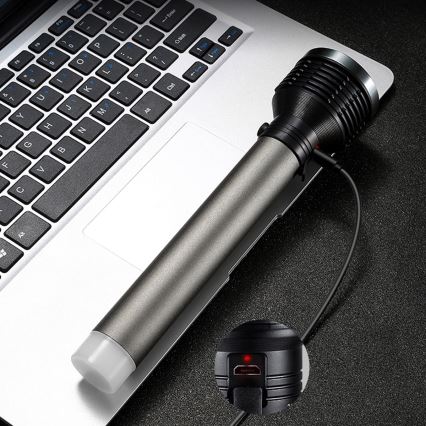 Lanterna LED recarregável LED/6,5W/3,7V 2400 mAh