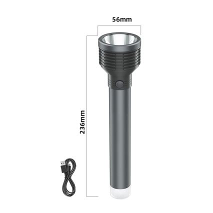 Lanterna LED recarregável LED/6,5W/3,7V 2400 mAh