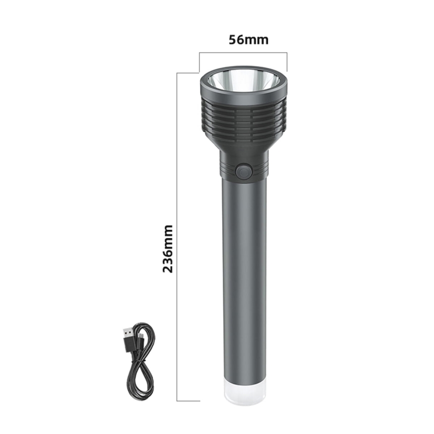 Lanterna LED recarregável LED/6,5W/3,7V 2400 mAh