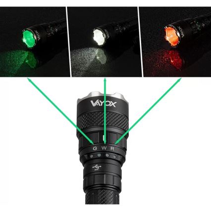 Lanterna LED RGBW com regulação LED/15W/5V IP66 1500 brilhante 2000 mAh