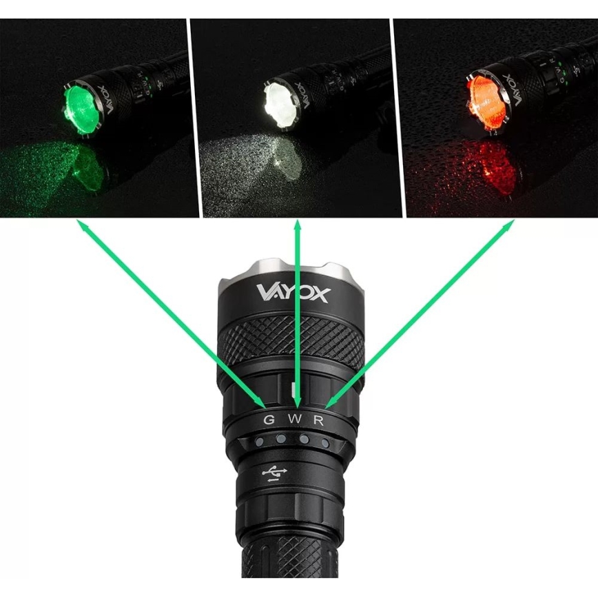 Lanterna LED RGBW com regulação LED/15W/5V IP66 1500 brilhante 2000 mAh