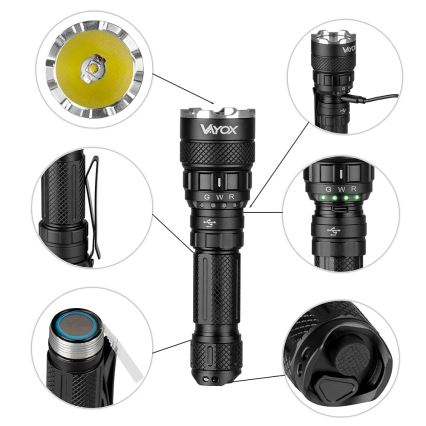 Lanterna LED RGBW com regulação LED/15W/5V IP66 1500 brilhante 2000 mAh