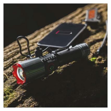Lanterna metálica recarregável LED/5V 3000 brilhante 5000 mAh IP43
