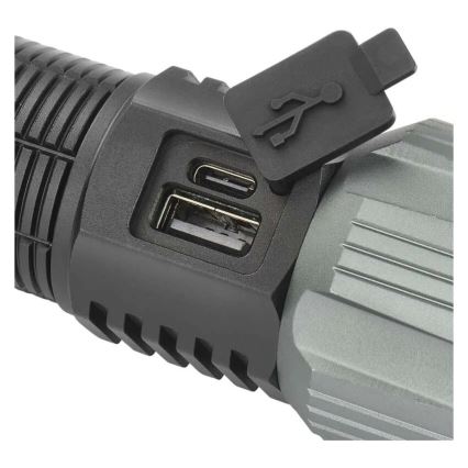 Lanterna metálica recarregável LED/5V 3000 brilhante 5000 mAh IP43