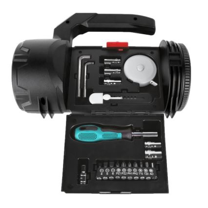 Lanterna recarregável LED/5V 500 lm 1200 mAh preta