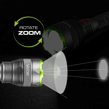 Lanterna LED regulável e com power bank LED/5V IPX7 10000 brilhante 2600 mAh