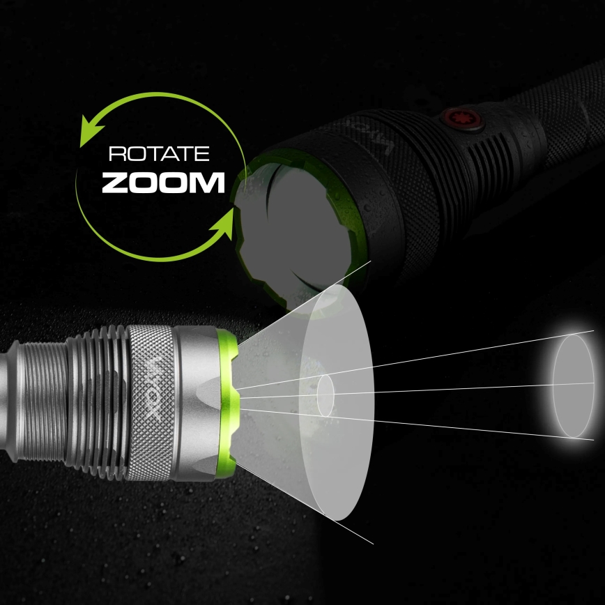 Lanterna LED regulável e com power bank LED/5V IPX7 10000 brilhante 2600 mAh