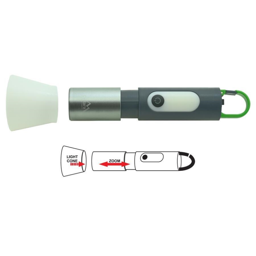 Lanterna recarregável LED LED/10W/3,7V 750 lm 10h