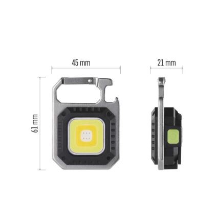 Lanterna recarregável LED LED/USB/3,7V 750 lm 500 mAh