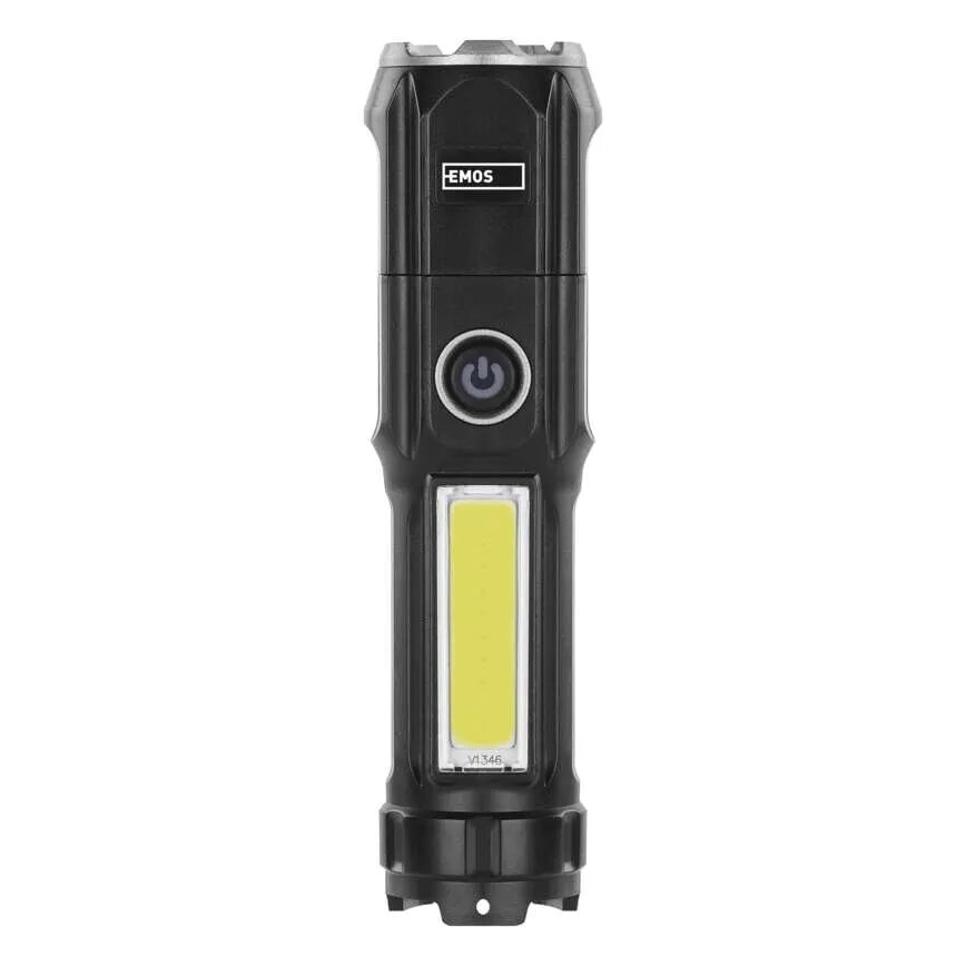 Lanterna recarregável LED LED/USB/3,7V IP44 150 lm 1200mAh