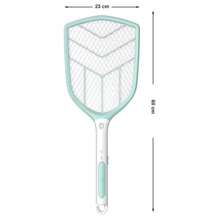 Armadilha elétrica para insetos LED 1200 mAh/4,2V