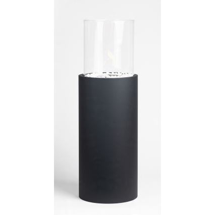 Lareira a bioetanol ROMA 26,5x80,5 cm 2 kW preta + capa protetora