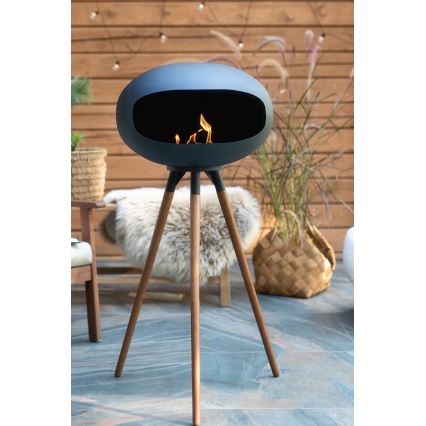 Lareira a bioetanol TOKIO 45x100 cm 2kW preta
