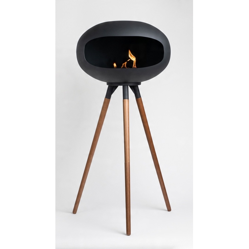 Lareira a bioetanol TOKIO 45x100 cm 2kW preta