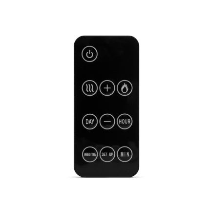 Lareira elétrica de parede LED com aquecimento LED/2000W/230V 48x91 cm + controlo remoto