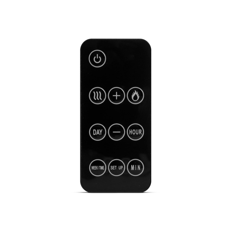 Lareira elétrica de parede LED com aquecimento LED/2000W/230V 48x91 cm + controlo remoto