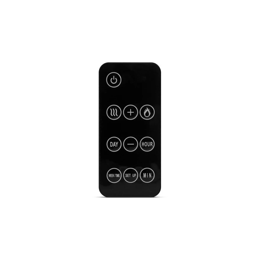 Lareira elétrica de parede LED com aquecimento LED/2000W/230V 56x88 cm
