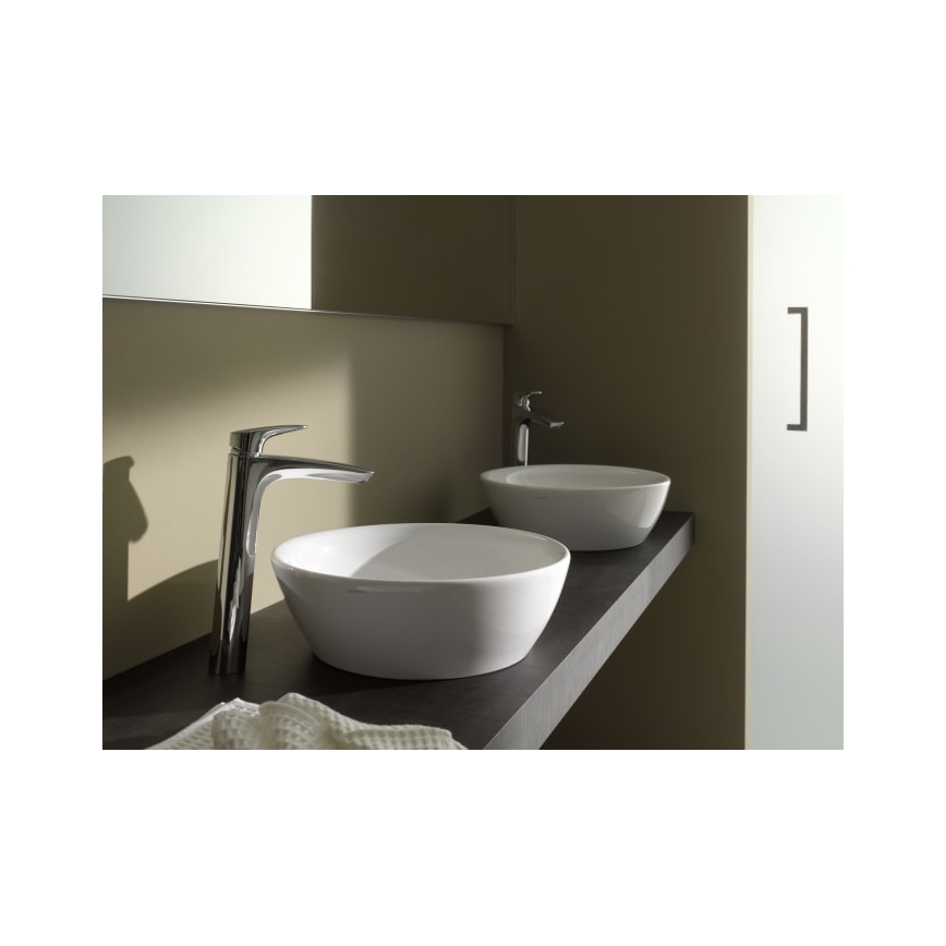 LAUFEN H8129620001091 - Lavatório de bancada PRO diâmetro 42 cm cerâmica/branco
