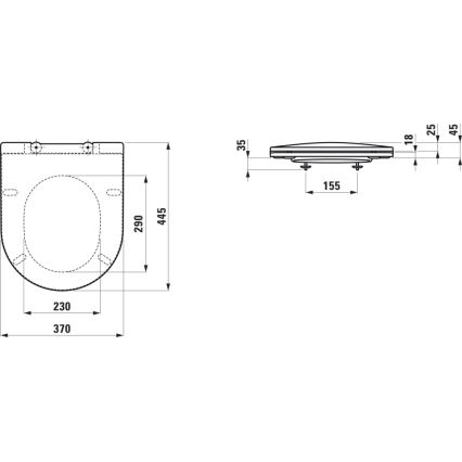 LAUFEN H8989660000001 - Assento de sanita SoftClose PRO duroplast/branco