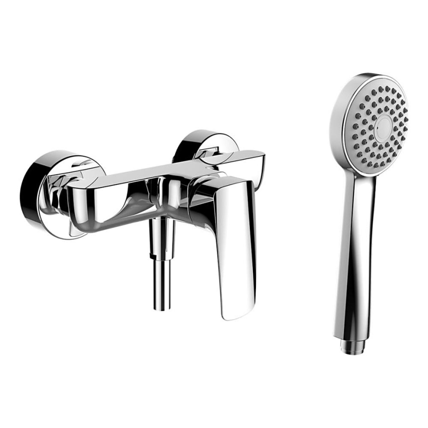 LAUFEN HF500750100600 - Conjunto de chuveiro com torneira LAURIN cromado brilhante