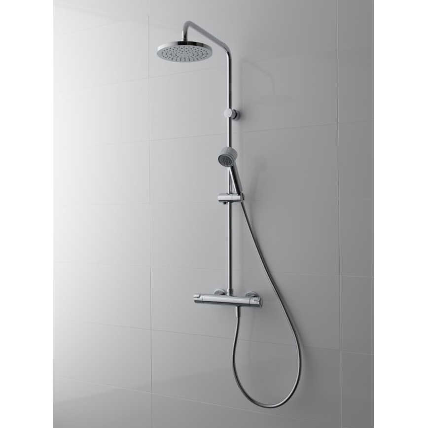 LAUFEN HF500957100600 - Conjunto de duche com bateria termostática CITYPRO cromo brilhante