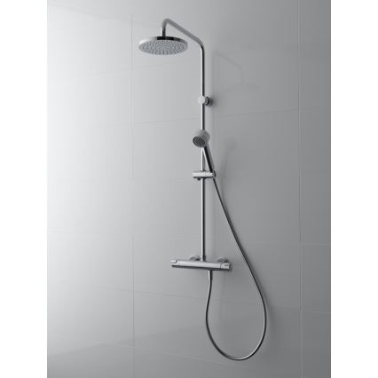 LAUFEN HF500957100600 - Conjunto de duche com torneira termostática CITYPRO cromado brilhante