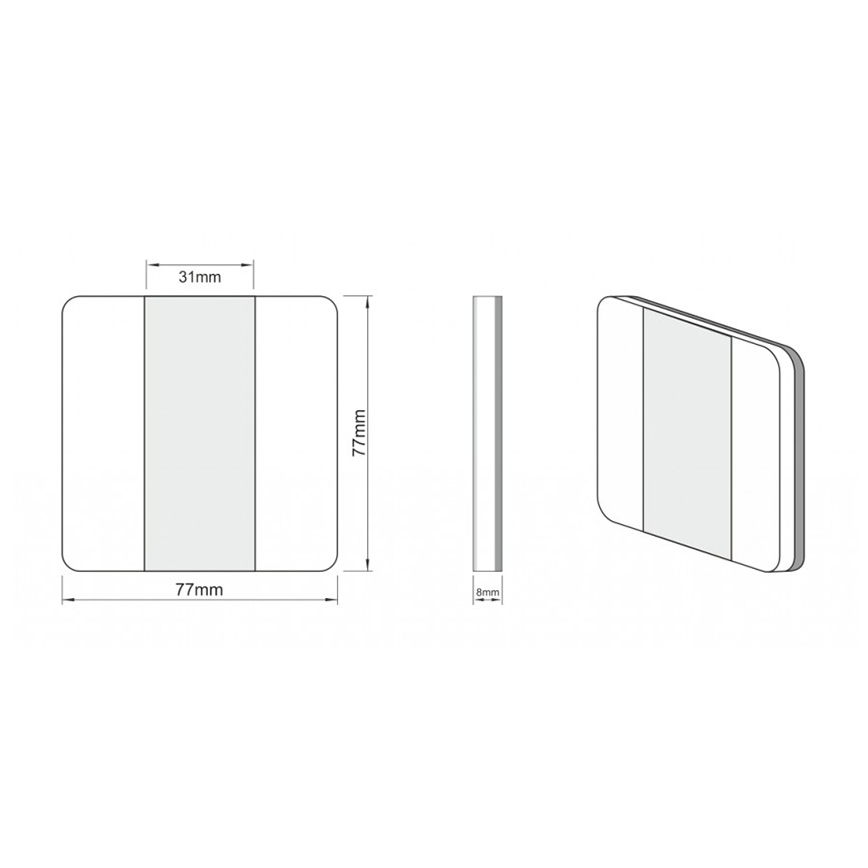 LDST DU-01-SZ-BC10 - Iluminação de escadas DUO 10xLED/1,2W/230V