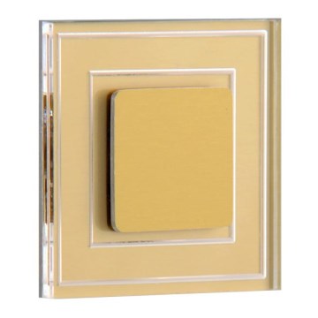 LDST KE-01-SZ-BC8 - Luz de escadas LED KELLY 8xLED/1,2W/230V dourado 3500K