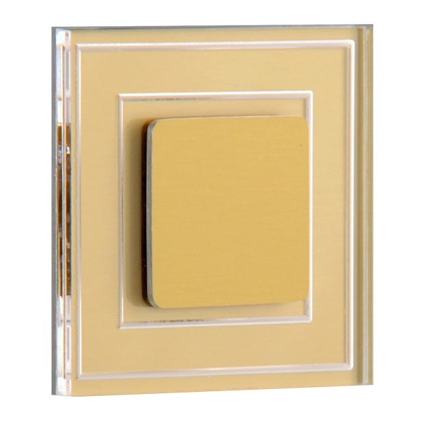 LDST KE-01-SZ-BC8 - Luz de escadas LED KELLY 8xLED/1,2W/230V dourado 3500K