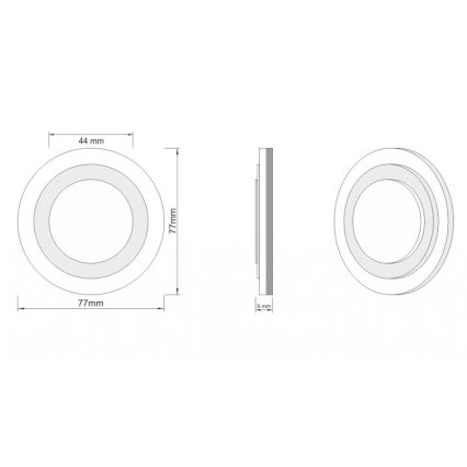 LDST LI-01-B-BZ8 - Luz de escadas LED LILI 8xLED/1,2W/230V branco 6500K