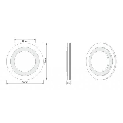 LDST LI-01-SS-BC8 - Iluminação de escadas LILI 8xLED/1,2W/230V