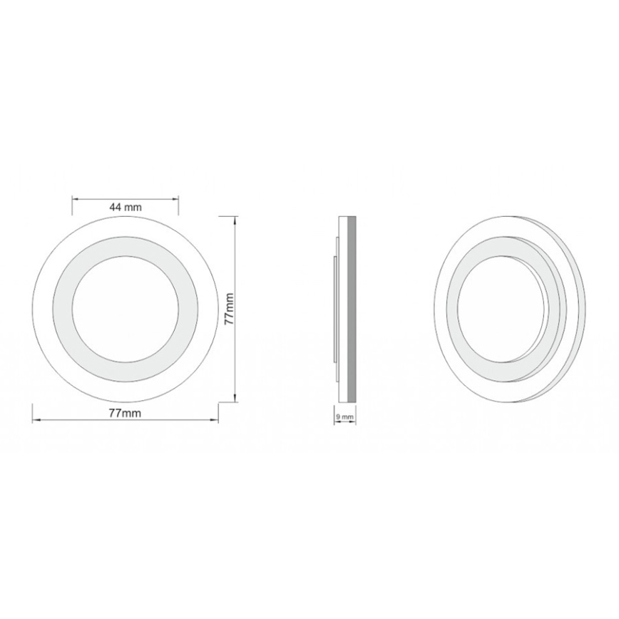 LDST LI-01-SS-BC8 - Iluminação de escadas LILI 8xLED/1,2W/230V