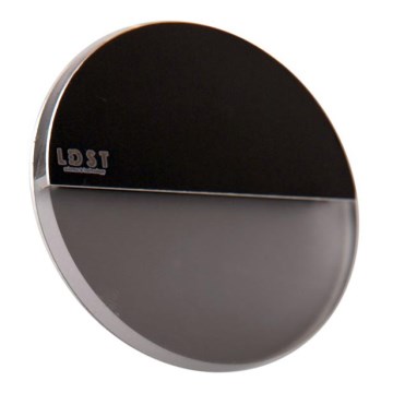 LDST RO-01-SC-BC4 - Luz de escadas LED ROBIN 4xLED/1,2W/230V mate preto antigo 3500K