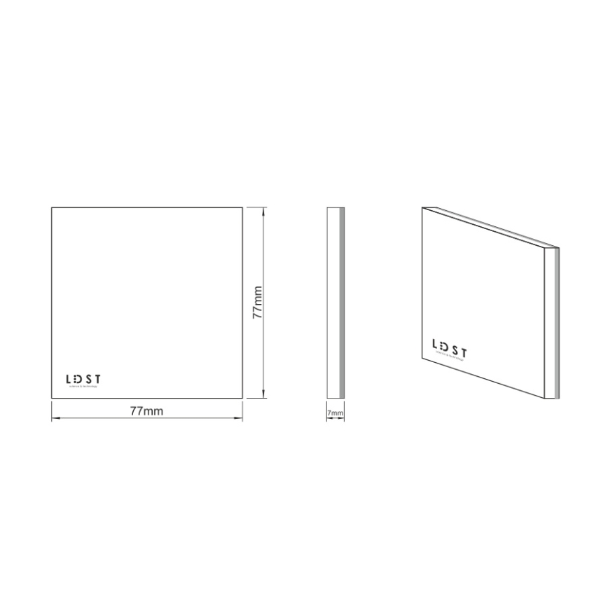 LDST SI-01-L-BZ8 - Luz de escadas LED SILVER 8xLED//1,2W/230V 6500K