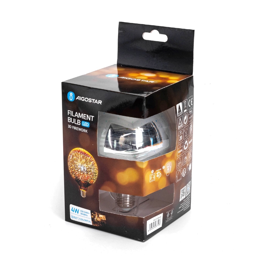 LED 3D Lâmpada decorativa E27/4W/230V - Aigostar