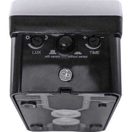 LED Aplica exterior dimmerabilă cu senzor de mișcare și senzor de crepuscul LED/12/15/20W/230V IP65 neagră