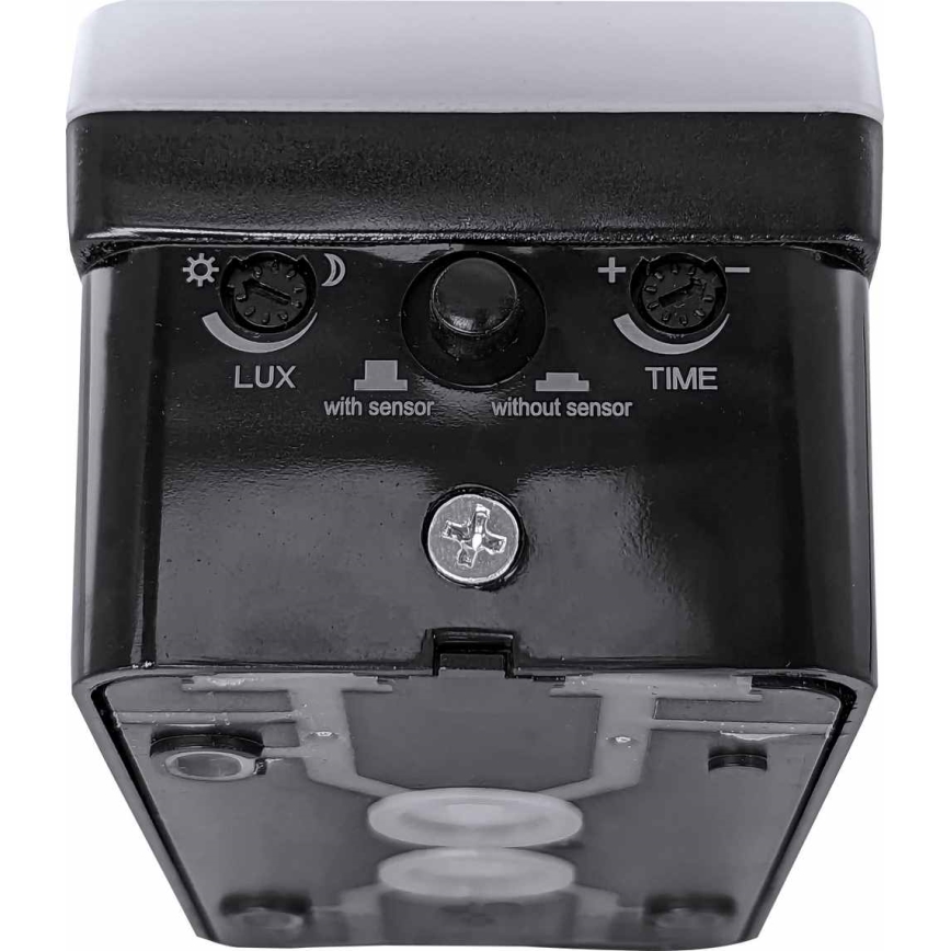 LED Aplica exterior dimmerabilă cu senzor de mișcare și senzor de crepuscul LED/12/15/20W/230V IP65 neagră