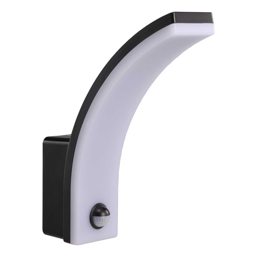 LED Aplica exterior dimmerabilă cu senzor de mișcare și senzor de crepuscul LED/12/15/20W/230V IP65 neagră