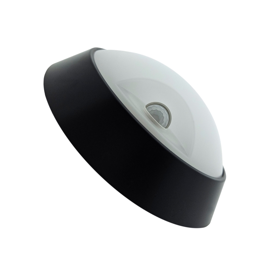 Luminária de parede exterior LED regulável com sensor de movimento LED/15/18/20W/230V 3000K/4000K/6500K IP65 preta/branca